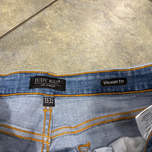JUDY BLUE LOS ANGELES STRAIGHT FIT WOMENS JEANS SIZE 15/32 LIGHT WASH 25 INSEAM - Picture 6 of 11